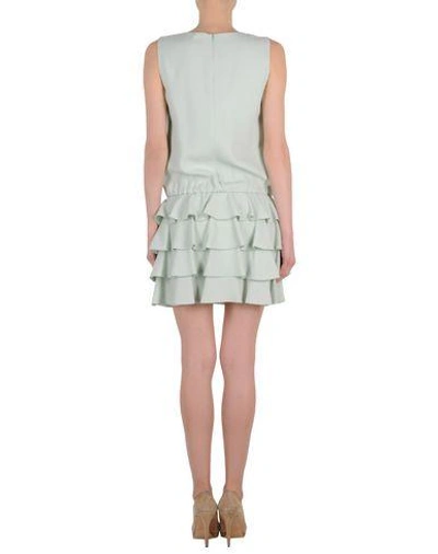 Shop Red Valentino Short Dress In Light Green