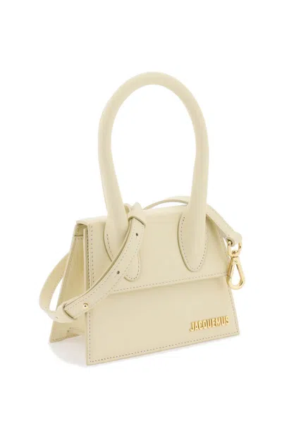 Jacquemus Le Chiquito Moyen Ivory Handbag In Neutro