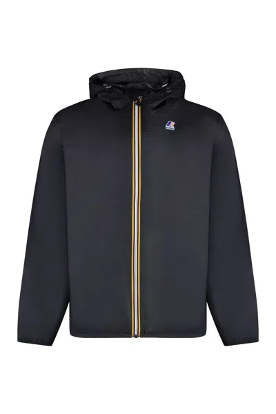 K-way K Way Le Vrai Claude 3.0 Warm Black Waterproof Jacket In Black