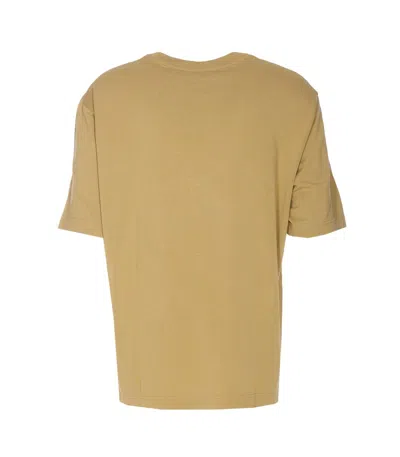 Maison Kitsuné Cotton T-shirt With Patch In Green