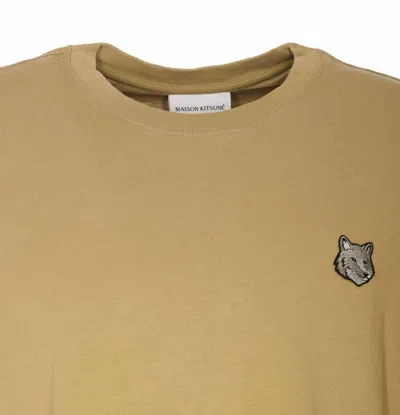 Maison Kitsuné Cotton T-shirt With Patch In Green