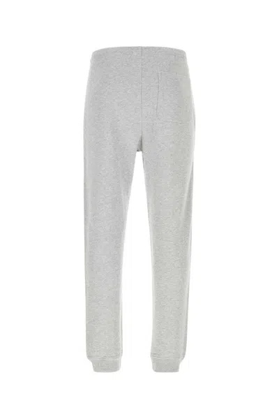 Maison Kitsuné Maison Kitsune Melange Grey Cotton Joggers In Grey