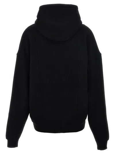 Saint Laurent Camionneur Molleton Hoodie In Black