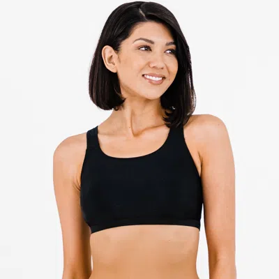 Calypsa Women's Racerback Swim Bra In Black