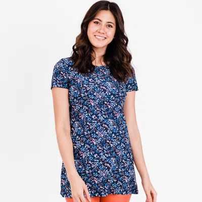 Calypsa Women's Anna Longer Length Swim Tunic In Multi