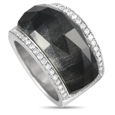 Stephen Webster Crystal Haze 18k White Gold 0.60ct Diamond And Crystal Ring Sw01-082124 In White