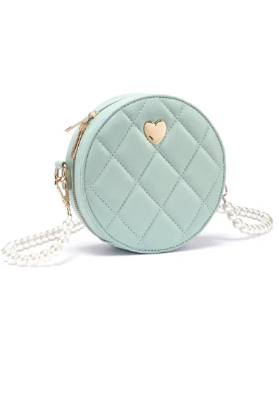 Lascana Women's Pearl Strap Crossbody Bag In Green