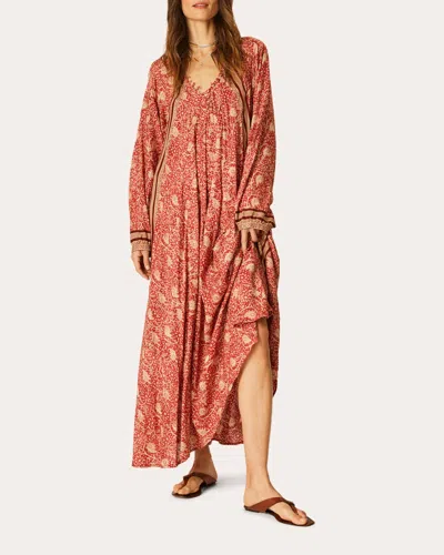 Natalie Martin Women's Fiore Floral-print Maxi Dress In Red