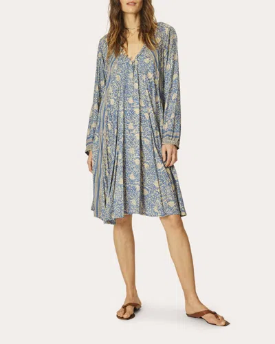 Natalie Martin Penny Blouse In Water Lily Blue In Blue