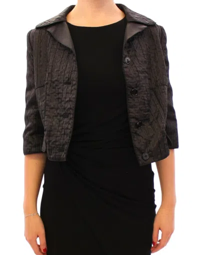 Dolce & Gabbana Black Short Bolero Shrug Jacket Coat In Black
