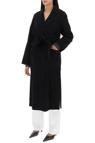 Shop Ivy & Oak Celia Wrap Coat In Black