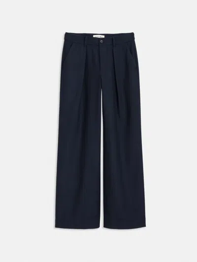 Alex Mill Soho Trouser In Wool In Dark Navy