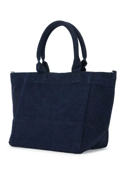 Shop Ganni Small Denim Easy Shopper Tote