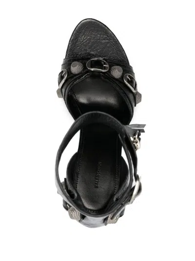 Balenciaga Cagole 110mm Sandals In Black