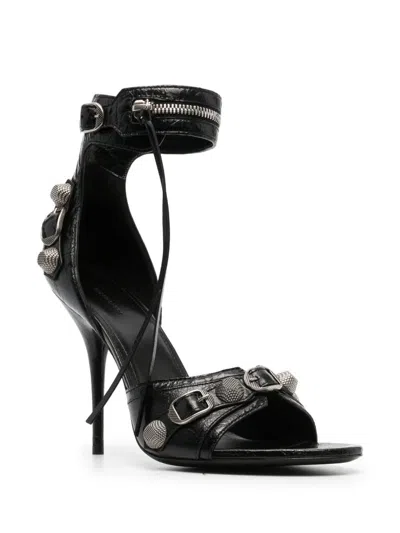 Balenciaga Cagole 110mm Sandals In Black