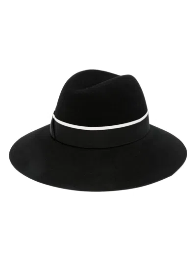 Shop Borsalino Wool Hat In Black