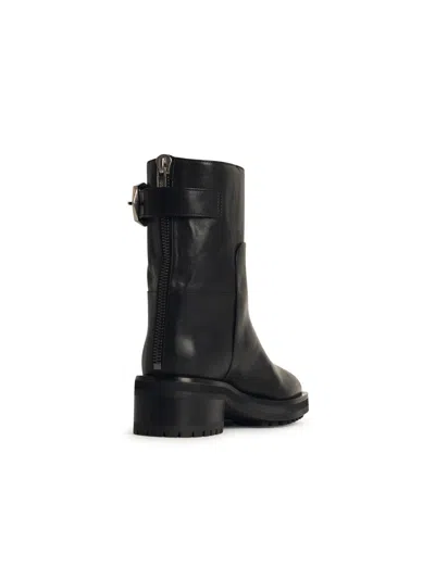 Jimmy Choo Women Brooklyn Ab 50 Leather Boots With Adjustable Strap In Black