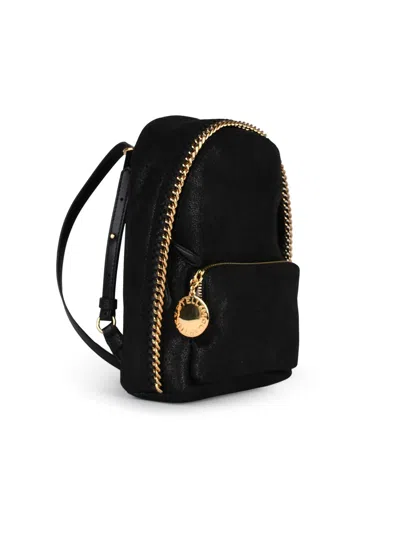 Stella Mccartney Mini Back Pack Eco Shaggy In Black