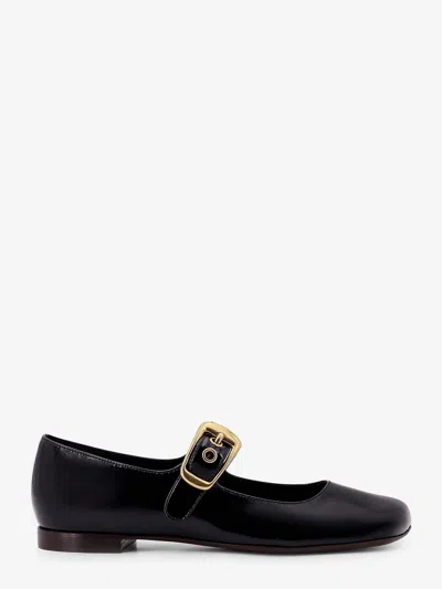 Chloé Womens Black Polly Buckle-strap Patent-leather Mary Jane Flats Eur 36 / 3 Uk In Black