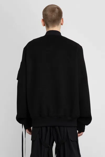 Ann Demeulemeester Man Black Jackets In Black