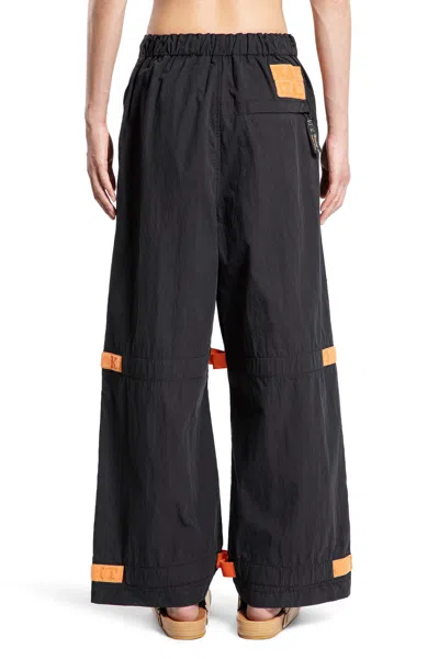 Kapital Pantaloni Ripstop Nouvelle Shuttle In Black