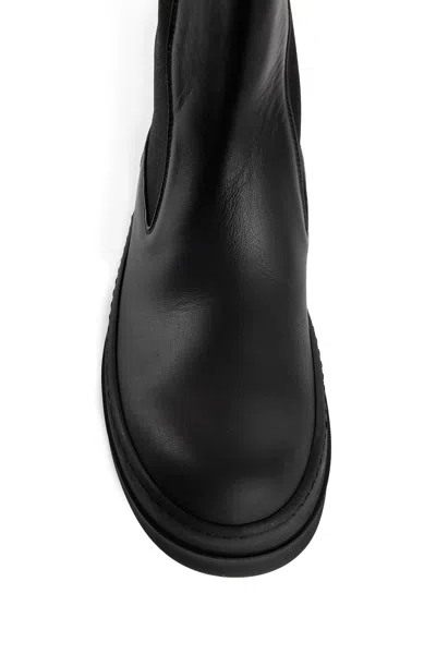 Rick Owens Woman Ankle Boots Black Size 6 Leather In Black