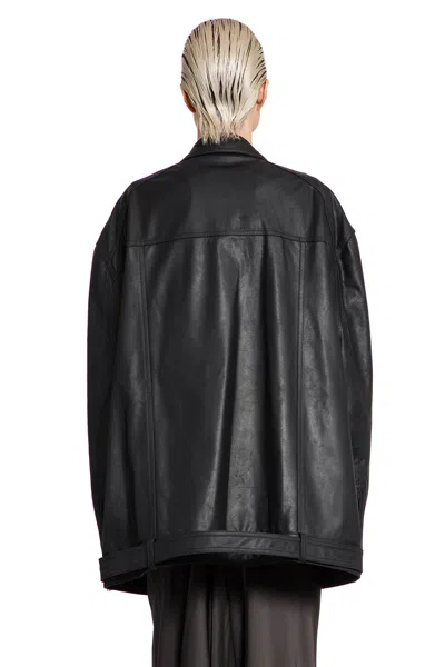 Rick Owens Jumbo Luke Stooges Jacket In Black