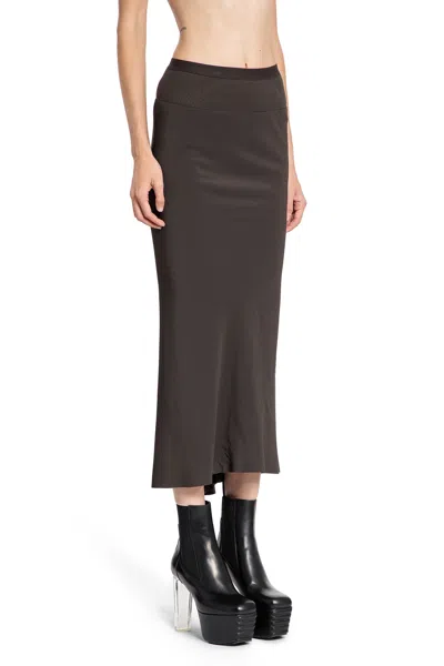 Rick Owens Woman Grey Skirts In Grey
