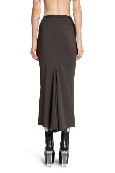 Rick Owens Woman Grey Skirts In Grey