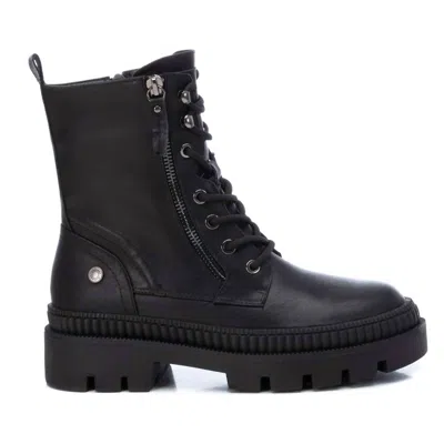 Xti Women's Military Combat Booties In Black In Black