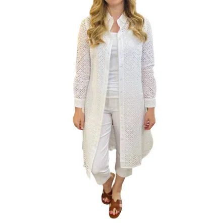 Yest Giulietta Eyelet Duster In White In White