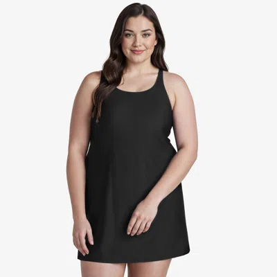 Calypsa Women's Lexi Tankini Swim Tunic In Black