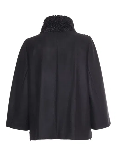Fay 3-hook Wool Jacket In Black