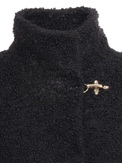 Fay 3-hook Wool Jacket In Black