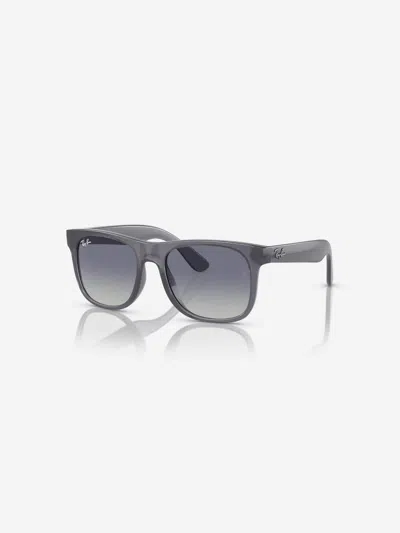 Ray Ban Ray-ban Kids' Junior Justin 48mm Gradient Small Square Sunglasses In Blue