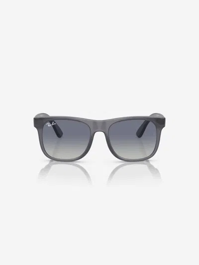 Ray Ban Ray-ban Kids' Junior Justin 48mm Gradient Small Square Sunglasses In Blue
