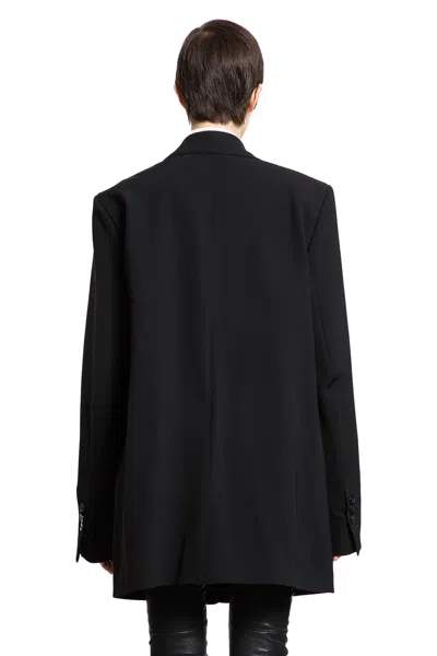 Ann Demeulemeester Woman Black Blazers In Black