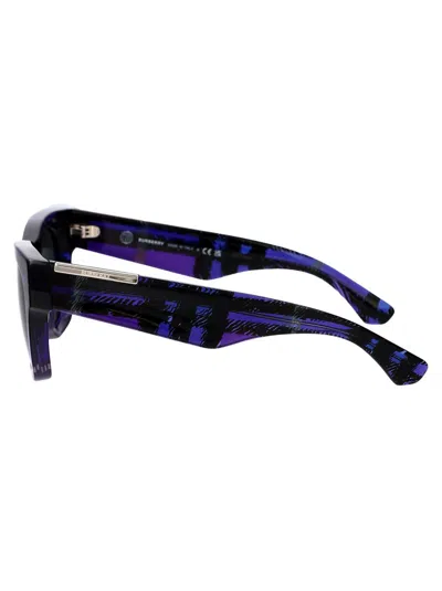 Burberry Squared Sunglasses 0 Be4424 411387 In 411387 Check Violet