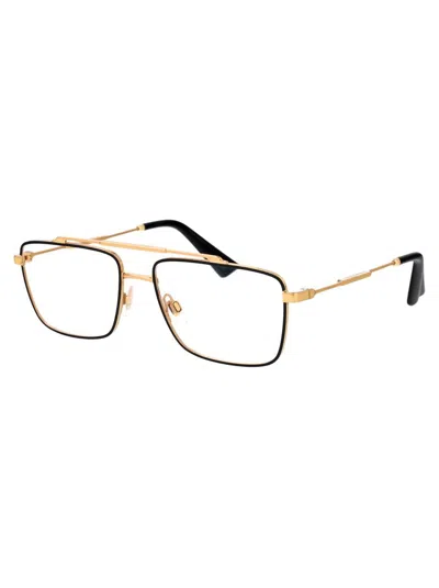 Dolce & Gabbana Dolce  Gabbana Eyewear Rectangle Frame Glasses In 1311 Gold/matte Black