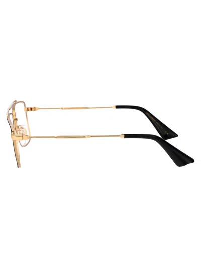 Dolce & Gabbana Dolce  Gabbana Eyewear Rectangle Frame Glasses In 1311 Gold/matte Black