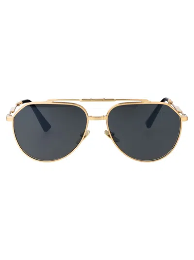 Dolce & Gabbana Pilot-frame Sunglasses In 02/r5 Gold