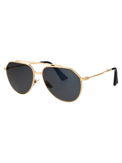 Dolce & Gabbana Pilot-frame Sunglasses In 02/r5 Gold