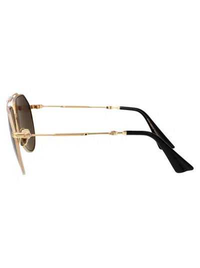 Dolce & Gabbana Pilot-frame Sunglasses In 02/r5 Gold
