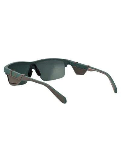 Emporio Armani Shield-frame Sunglasses In Green