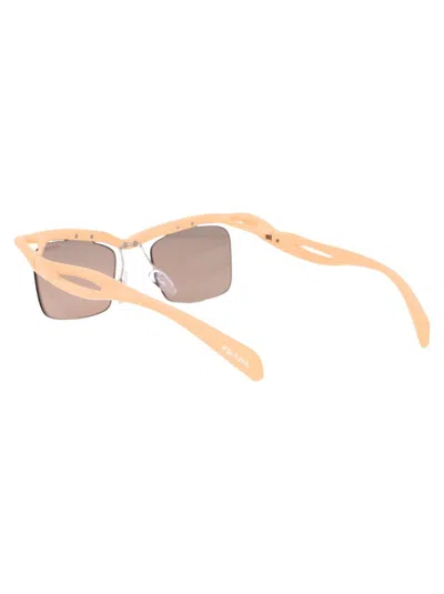 Prada Morph Square-frame Sunglasses In 18q4i2 Peach