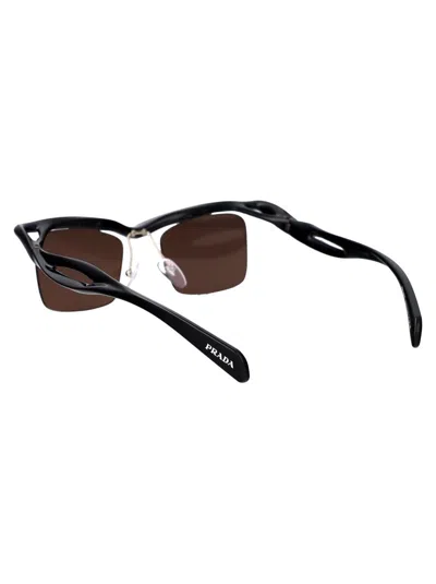 Prada 0pr A15s Sunglasses In 1ab8c1 Black