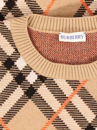 Burberry Ered Wool And Mohair Pullover Sweater In Beige