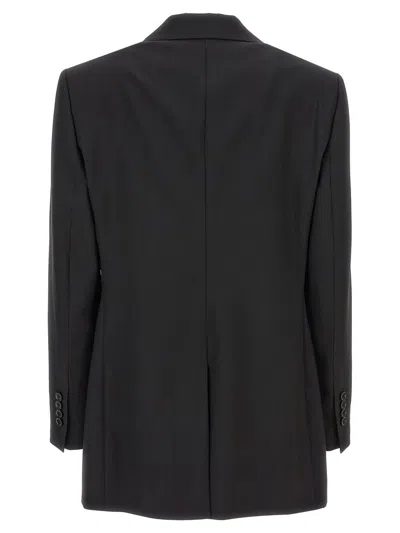 Dolce & Gabbana Oversize Woolen Jacket In Black