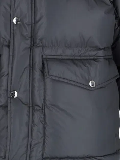 Dolce & Gabbana Giubbotto Imbottito Con Cappuccio In Black