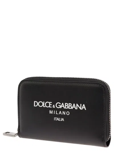 Dolce & Gabbana Men's Leather Continental Wallet In Black